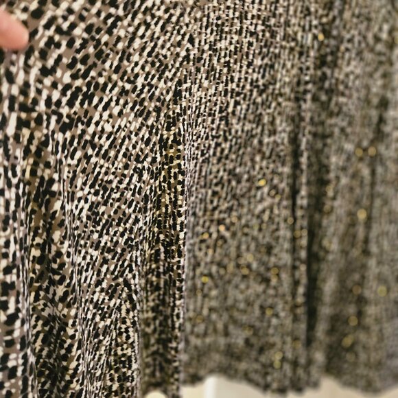 Laura jeffries black brown A line career office midi belted dress 16 - Picture 6 of 10